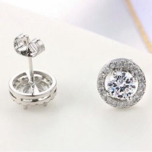 CZ Stud Earrings | 18K Gold Plated